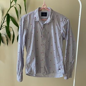 SCOTCH & SODA DRESS SHIRT SIZE M 100% COTTON